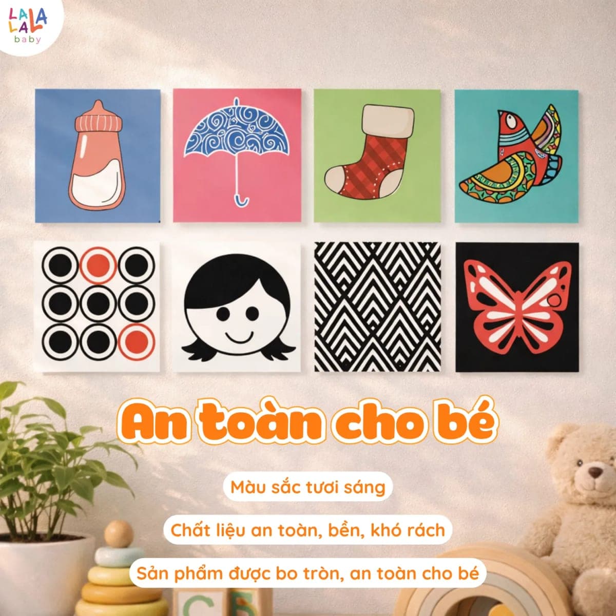 Bộ thẻ zigzag và flashcard luyện thị giác cho bé — ảnh 2