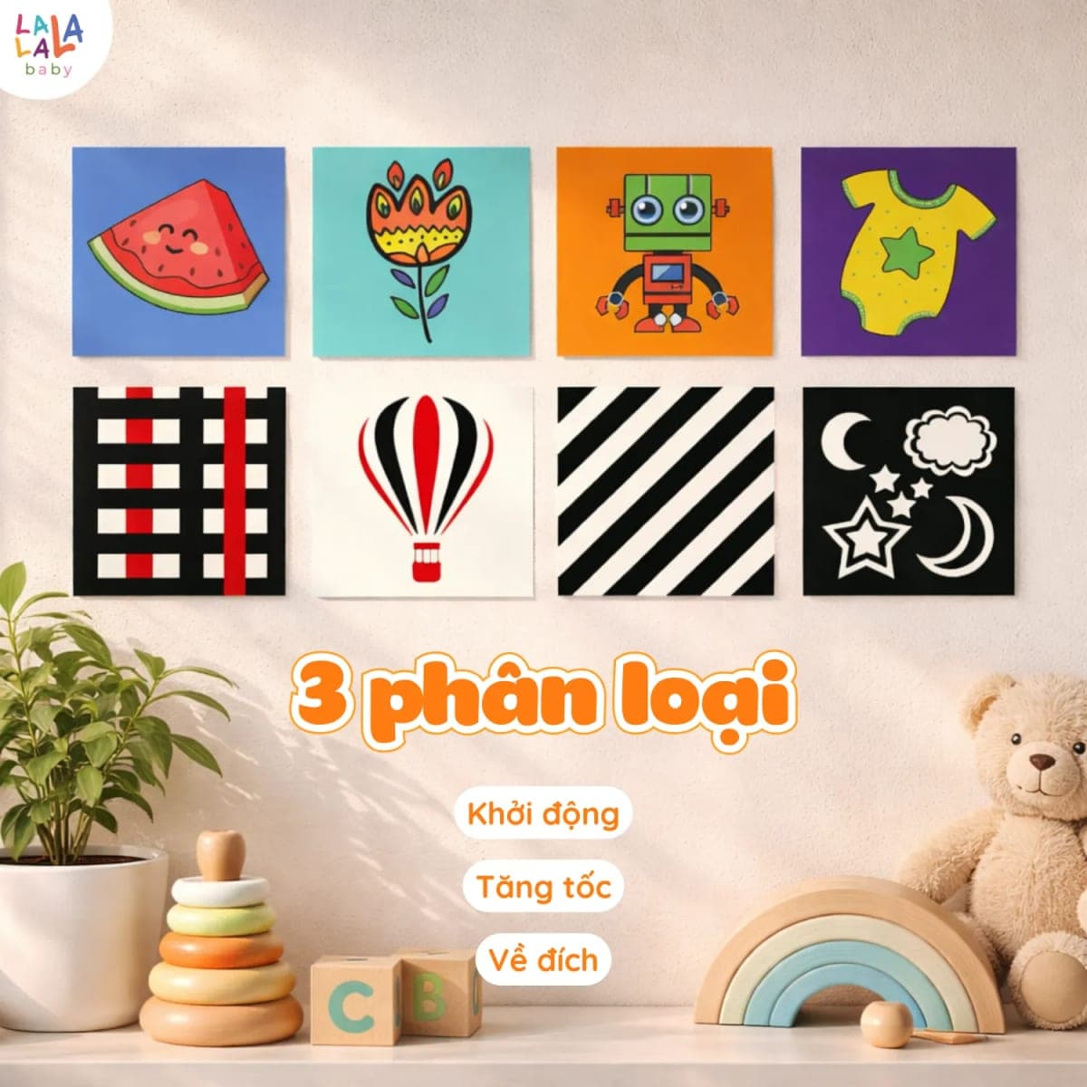 Bộ thẻ zigzag và flashcard luyện thị giác cho bé — ảnh 3