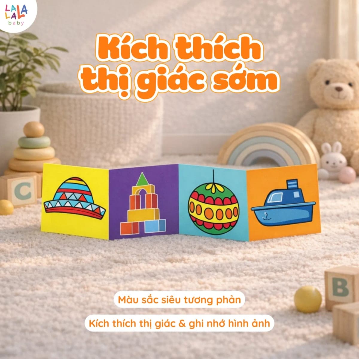 Bộ thẻ zigzag và flashcard luyện thị giác cho bé — ảnh 4