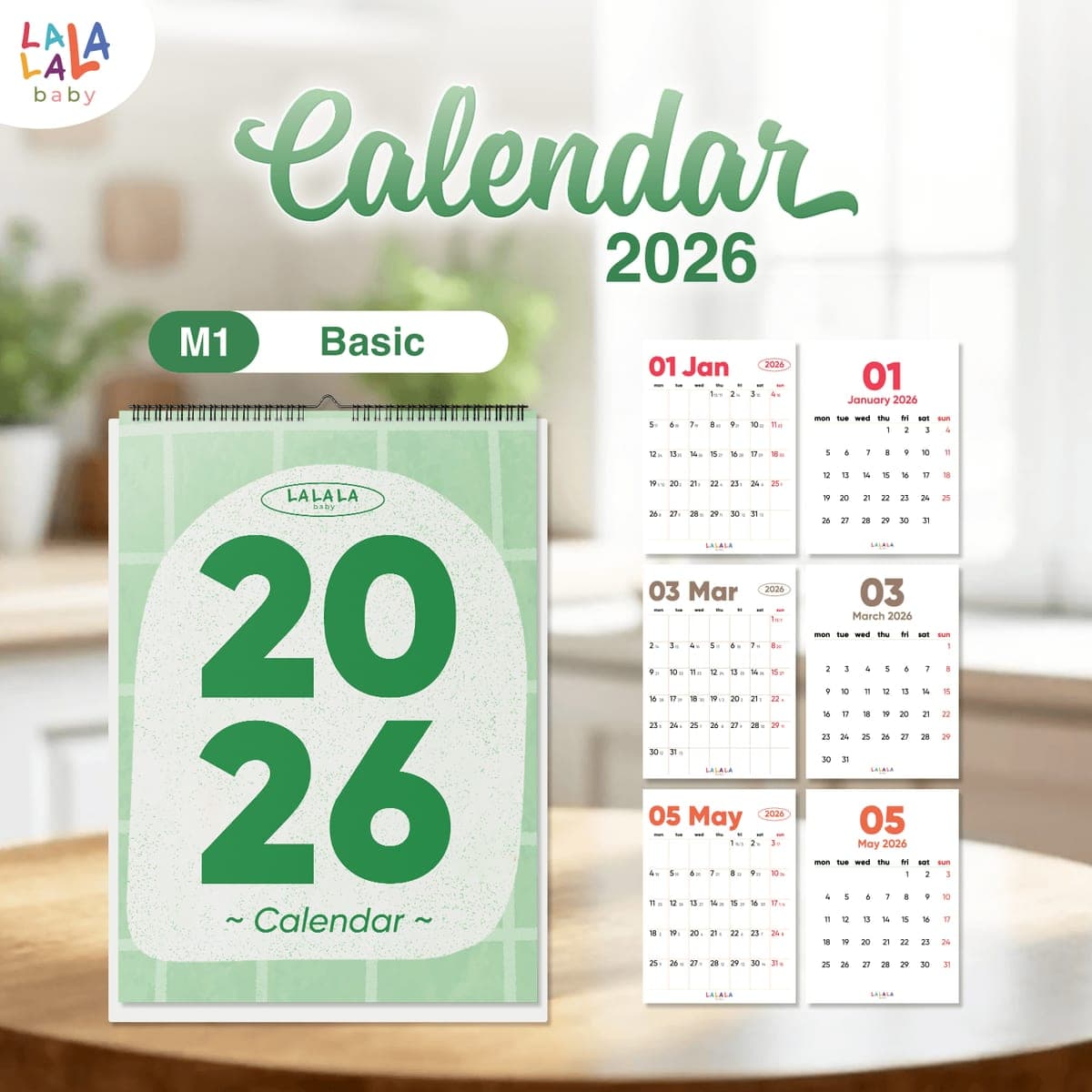 Lịch để bàn 2026 kèm lịch âm và ô ghi chú — ảnh 4