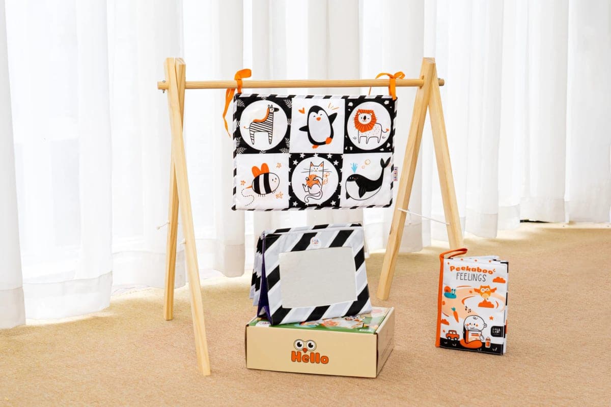 Sách gương tummy time cho bé tập nằm sấp — ảnh 2