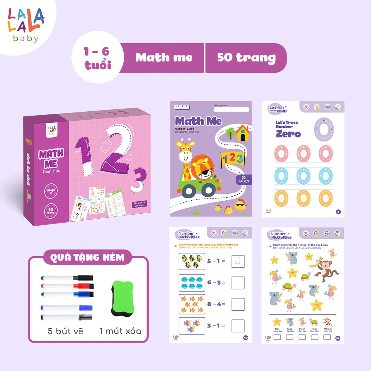 Sách tô xoá tái sử dụng — tập viết và tập tư duy — ảnh 4