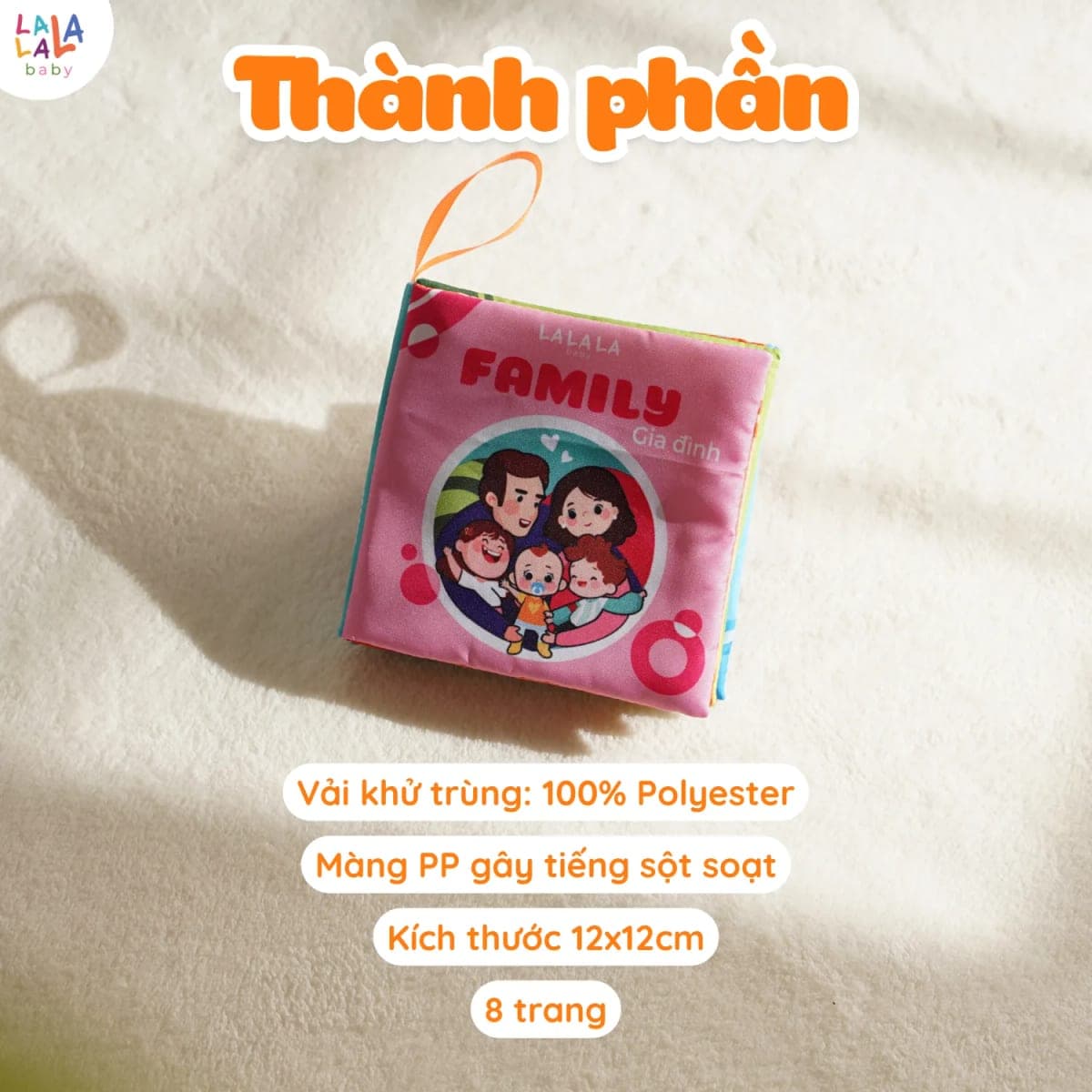 Sách vải mini 8 chủ đề cho bé tập cầm nắm — ảnh 3