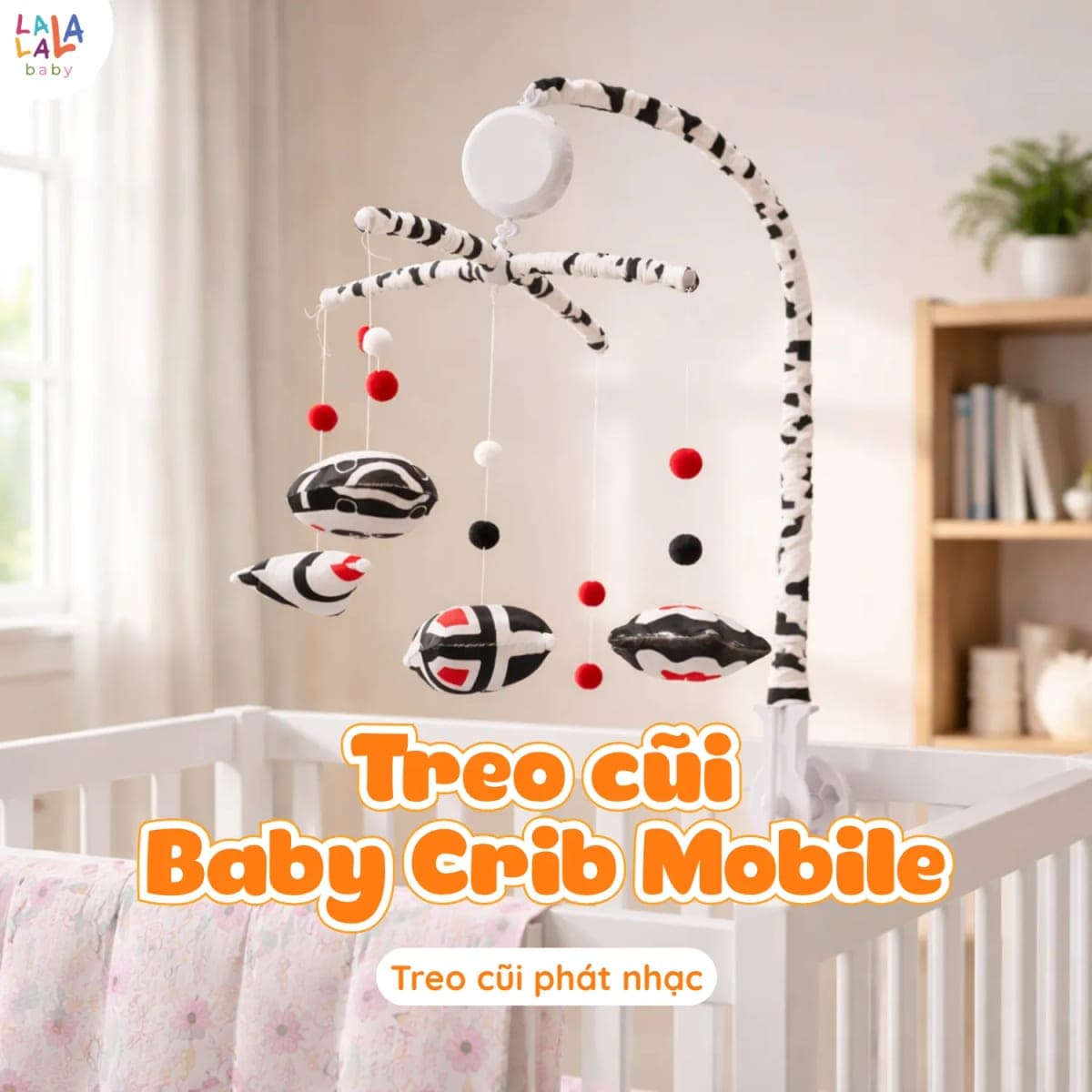 Combo treo cũi phát nhạc xoay cho bé sơ sinh — ảnh 2
