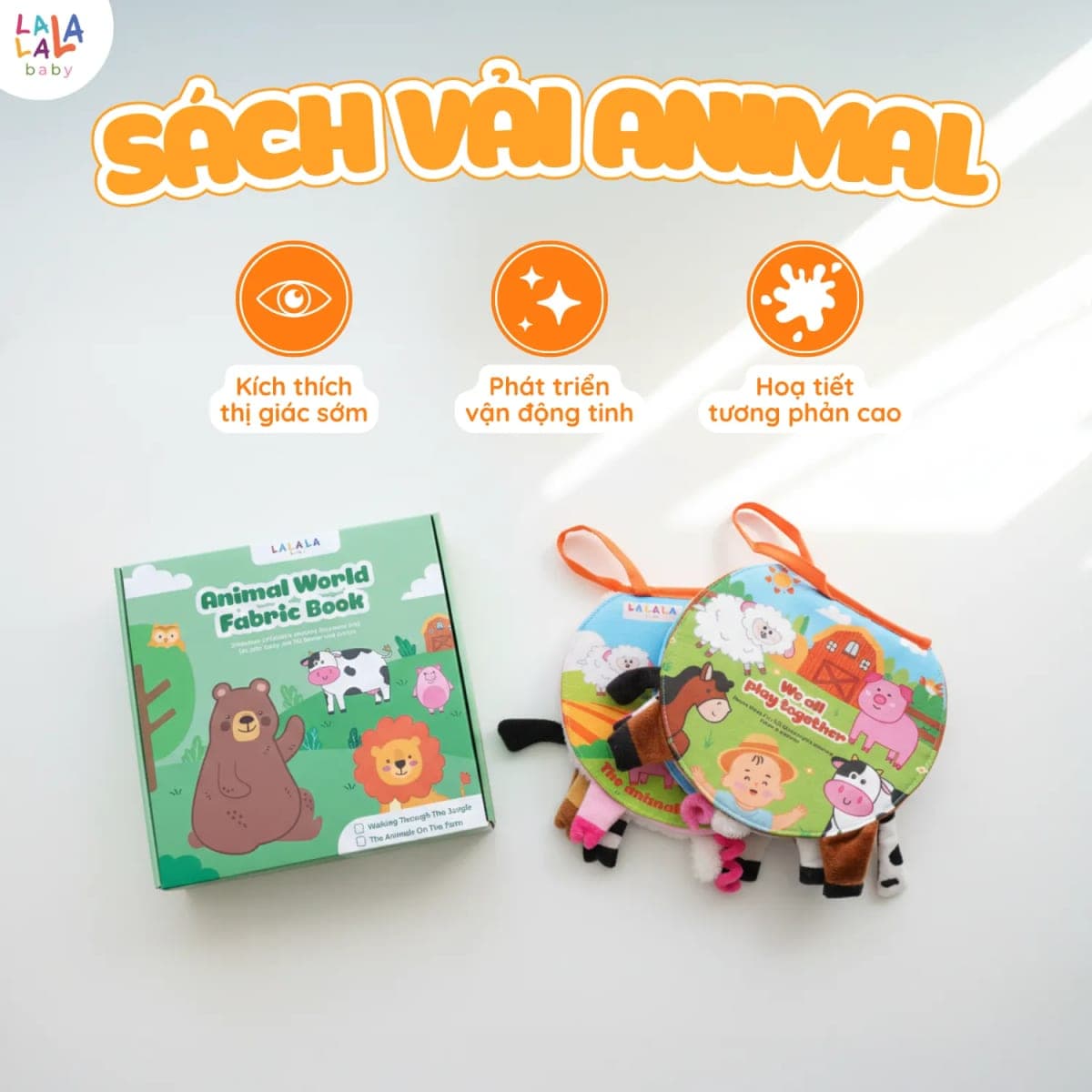 Sách vải động vật — nông trại và khu rừng nhỏ — ảnh 2
