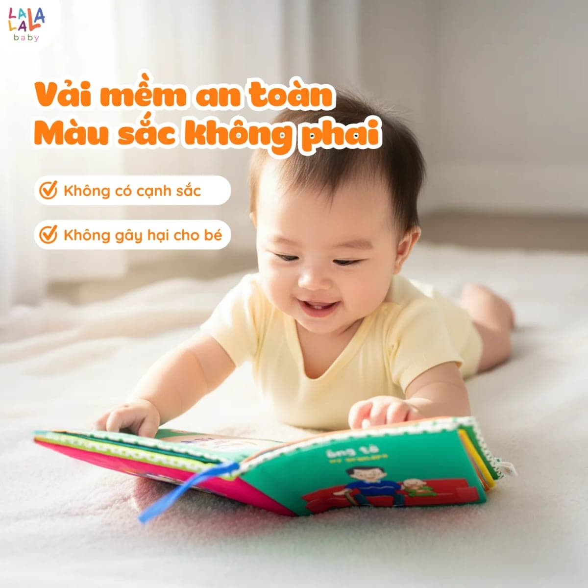 Sách vải song ngữ đa tương tác cho bé 0-4 tuổi — ảnh 2