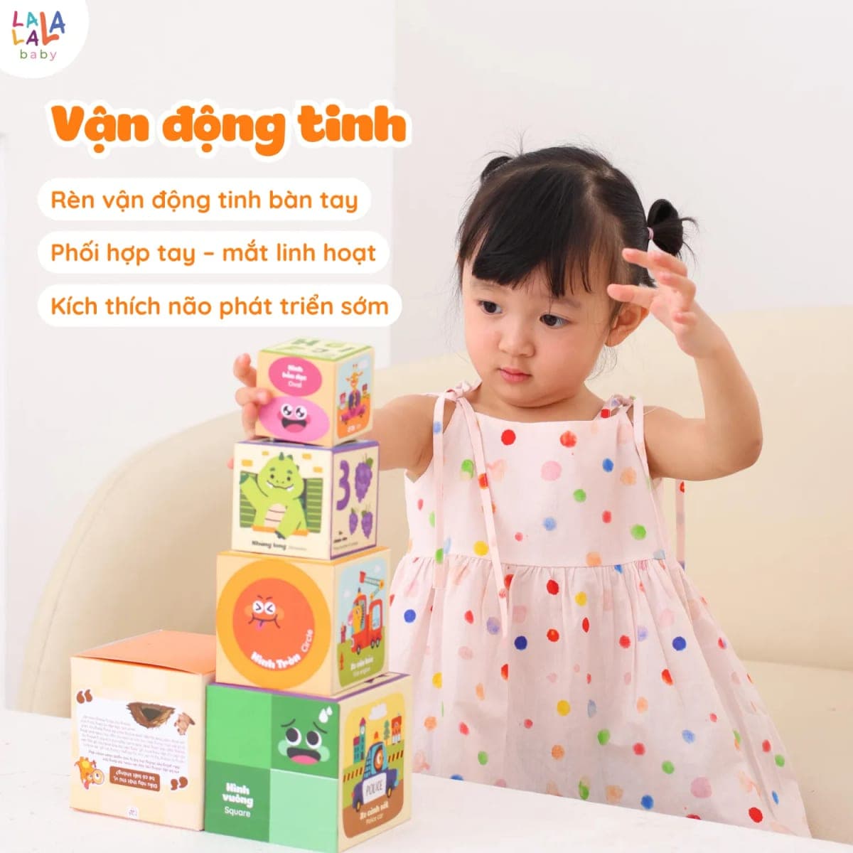 Tháp xếp chồng hộp giấy nhiều kích thước cho bé — ảnh 2