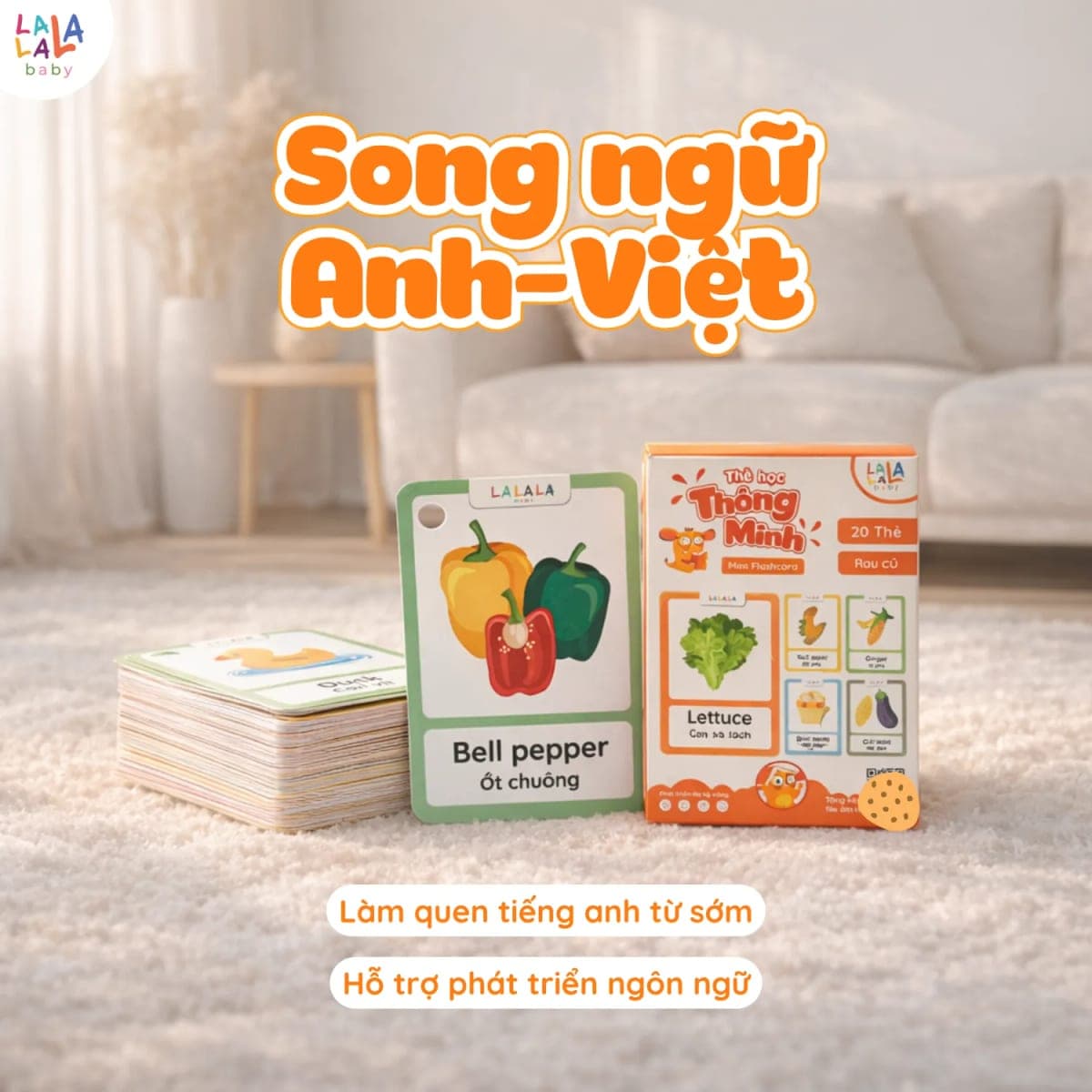 Thẻ học mini song ngữ Anh - Việt bỏ túi cho bé — ảnh 3