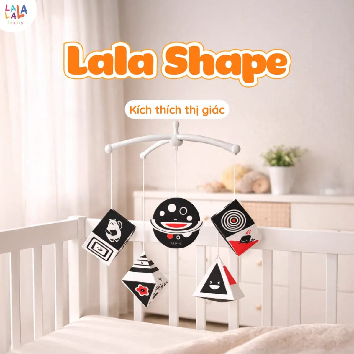Đồ chơi treo nôi đa hình kích thích thị giác sơ sinh — ảnh 2