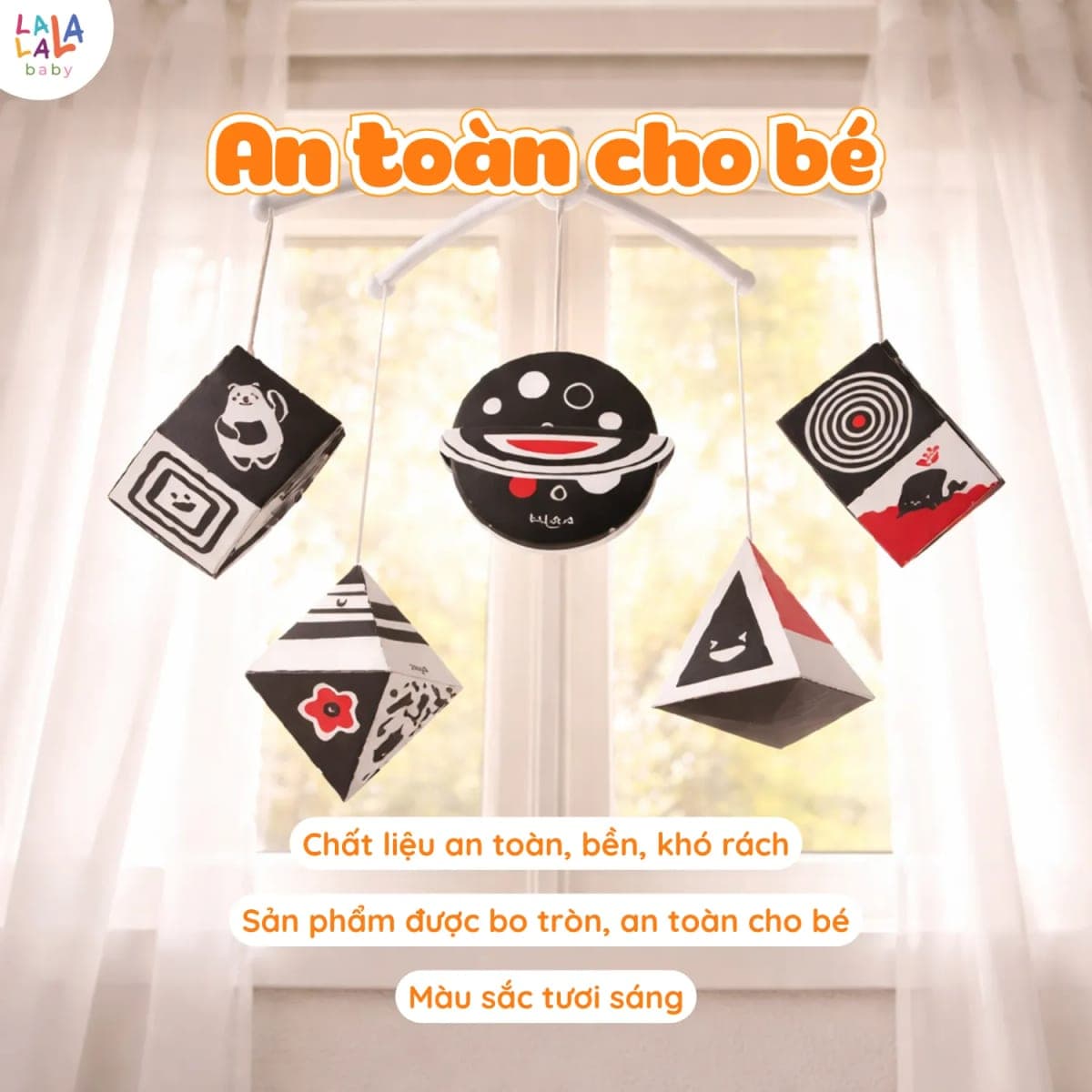 Đồ chơi treo nôi đa hình kích thích thị giác sơ sinh — ảnh 4